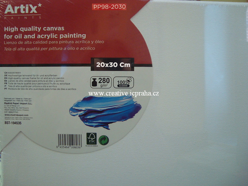 plátno v rámu 20x30cm ArtixPaints